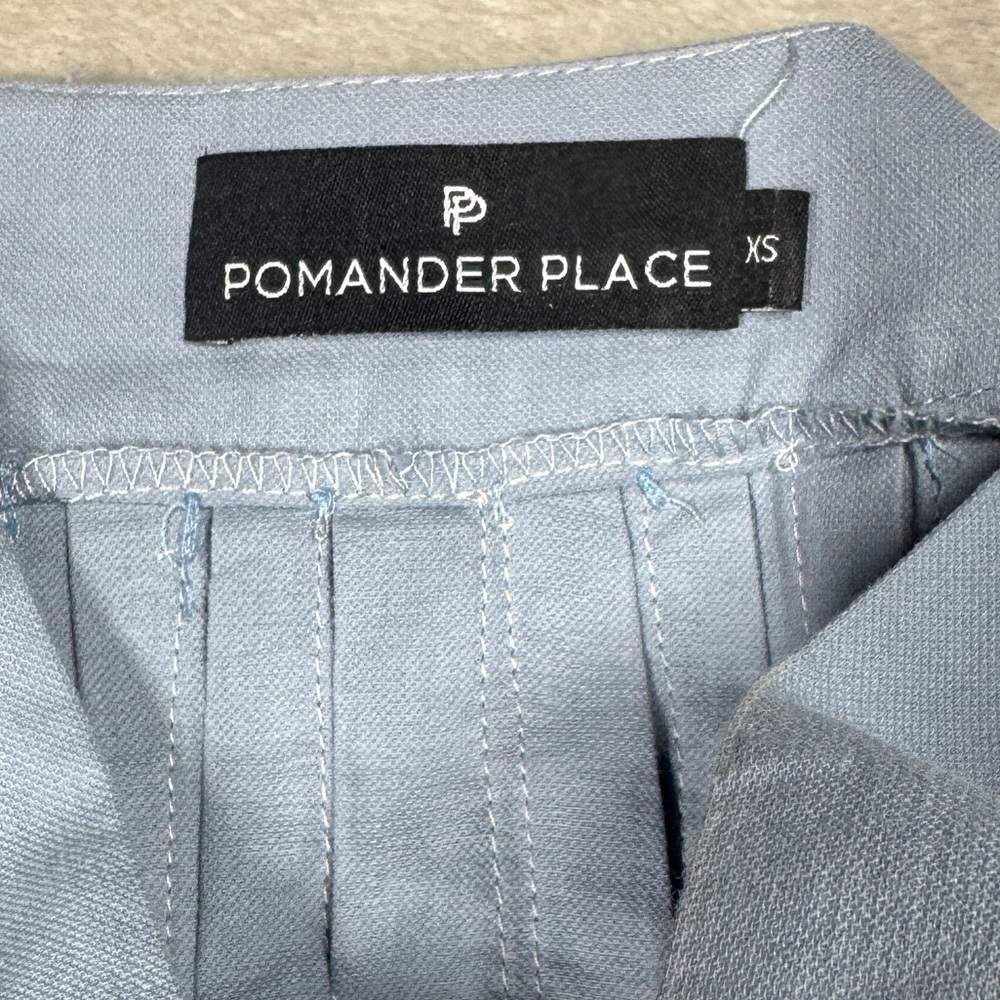 Pomander Place Finley Flutter Sleeve Cotton
Relaxed Pocket Mini Dress Blue XS - Picture 15 of 16